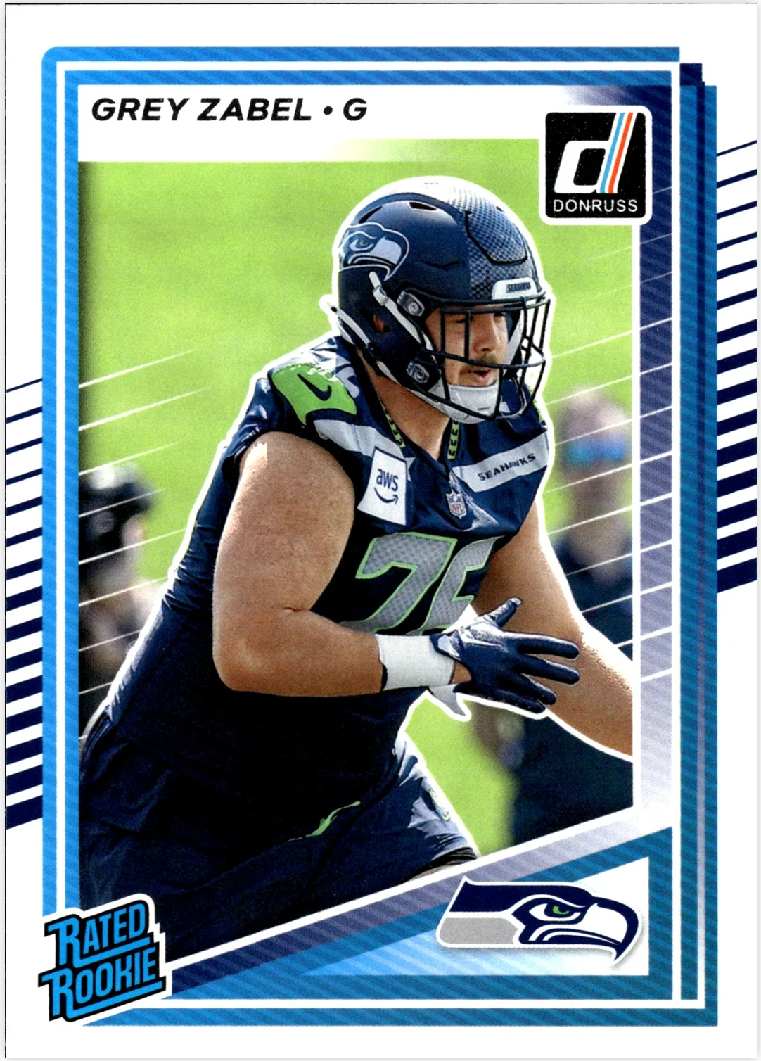 Grey Zabel 2025 Donruss #366 football rookie card - Front