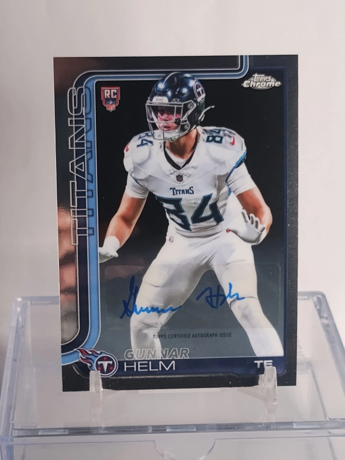 Gunnar Helm 2025 Topps Chrome Football card