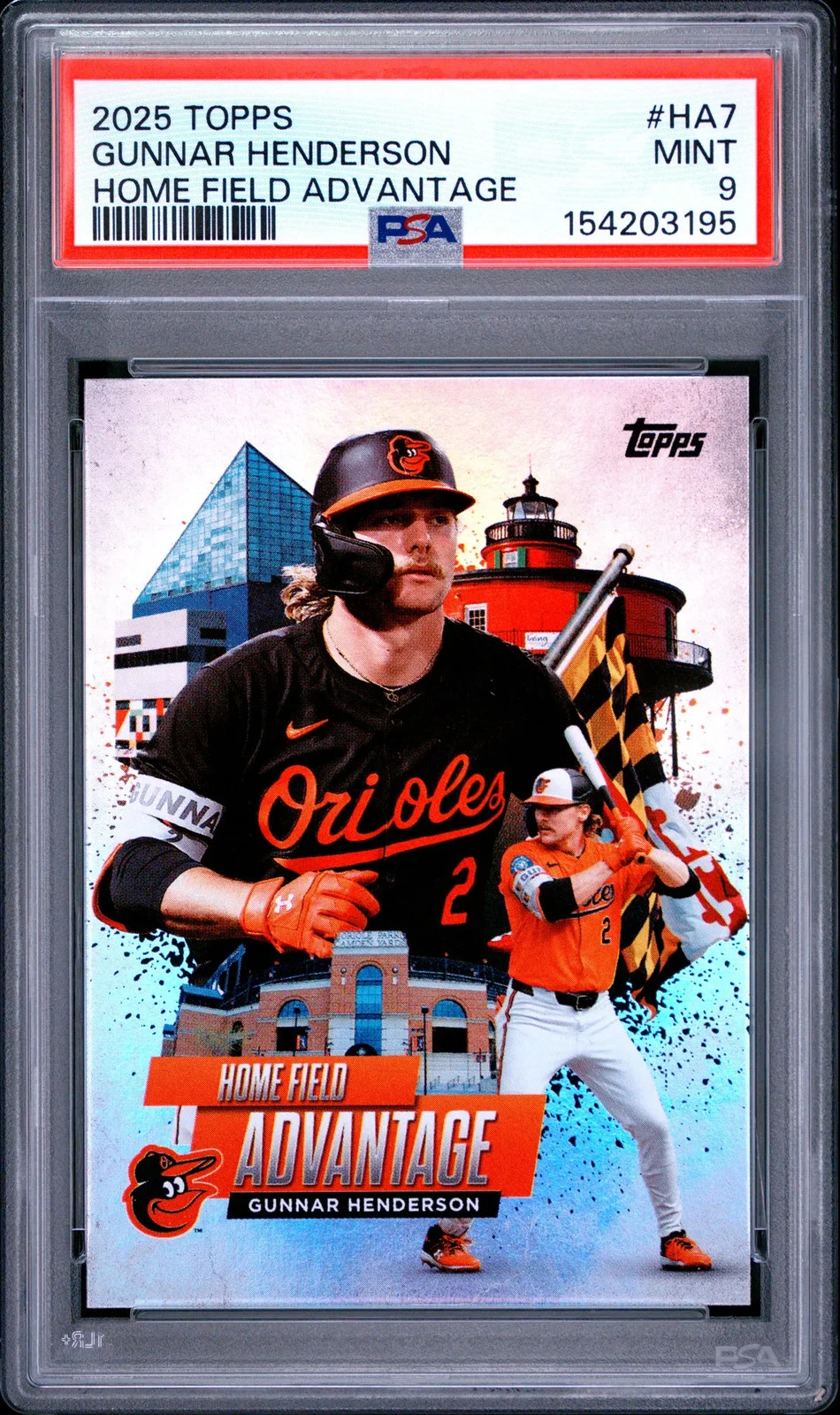 Gunnar Henderson #HA-7 2025 Topps Baseball Home Field Advantage front