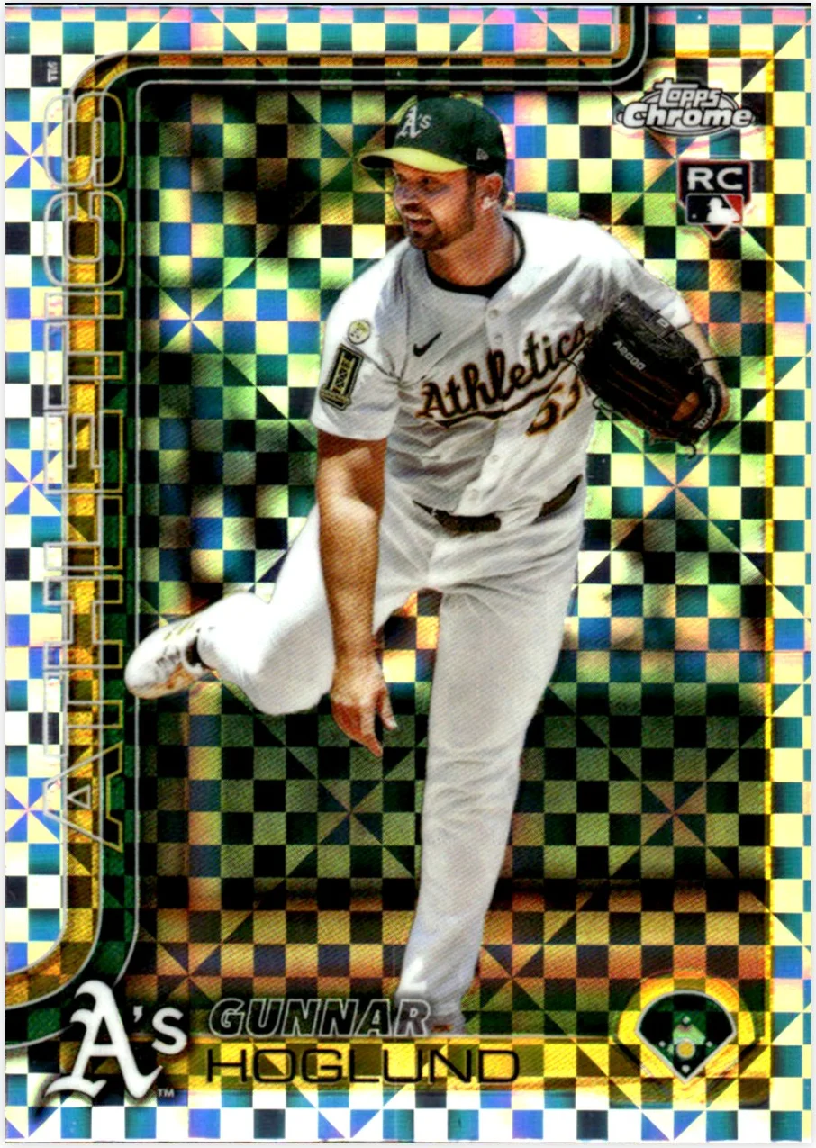 Gunnar Hoglund Rookie Card 2025 Topps Chrome Update #USC127 X-Fractors baseball rookie card - Front