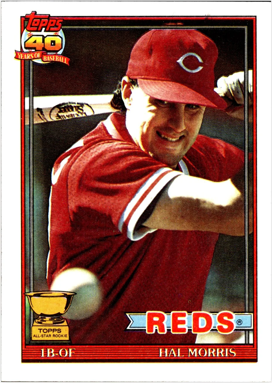 Hal Morris 1991 Topps #642 baseball card - Front