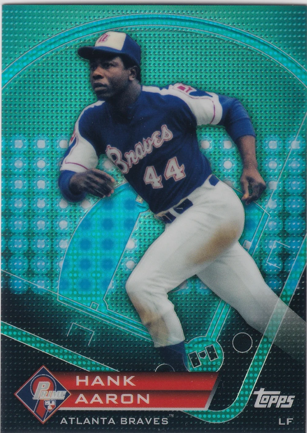 Hank Aaron 2011 Topps #PNR6 Prime 9 Player of the Week Refractors baseball card - Front