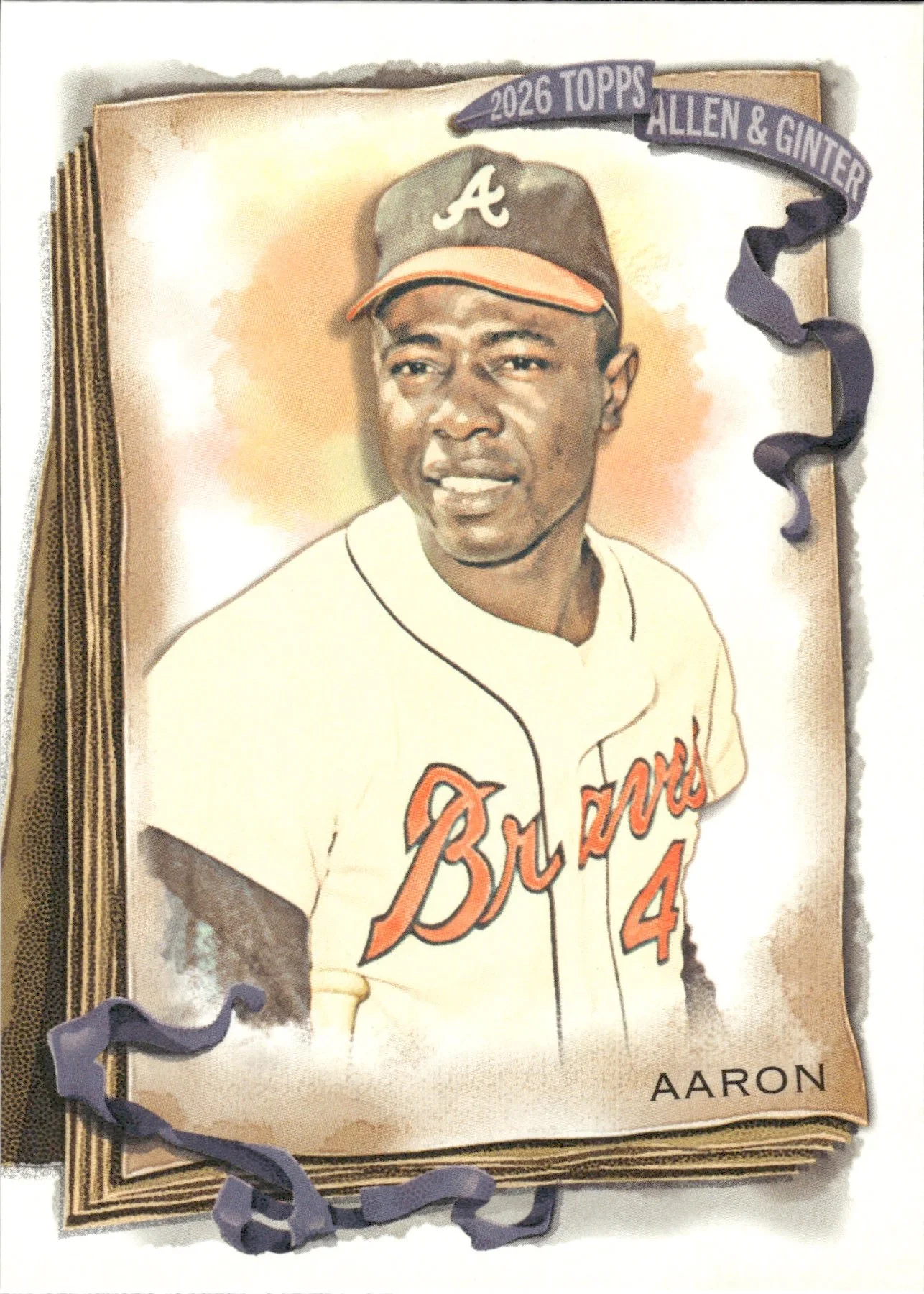 Hank Aaron #44 2026 Topps Allen & Ginter The World's Champions trading card - Front