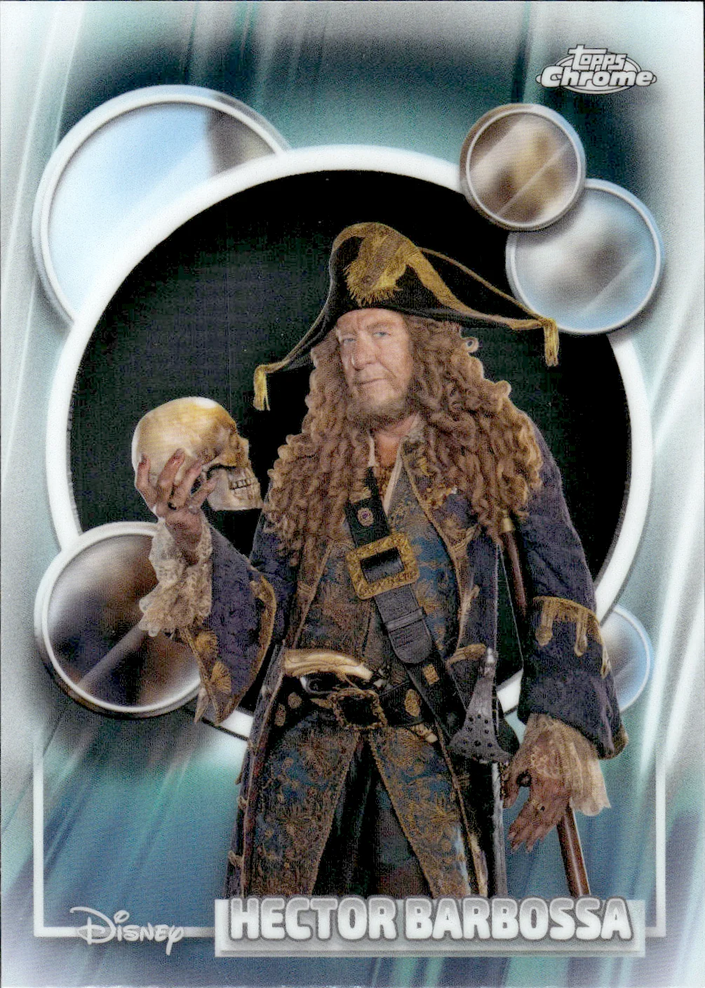 Hector Barbossa #16 2026 Topps Chrome Disney trading card - Front