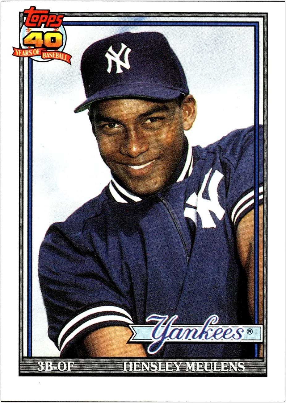 Hensley Meulens 1991 Topps #259 baseball card - Front