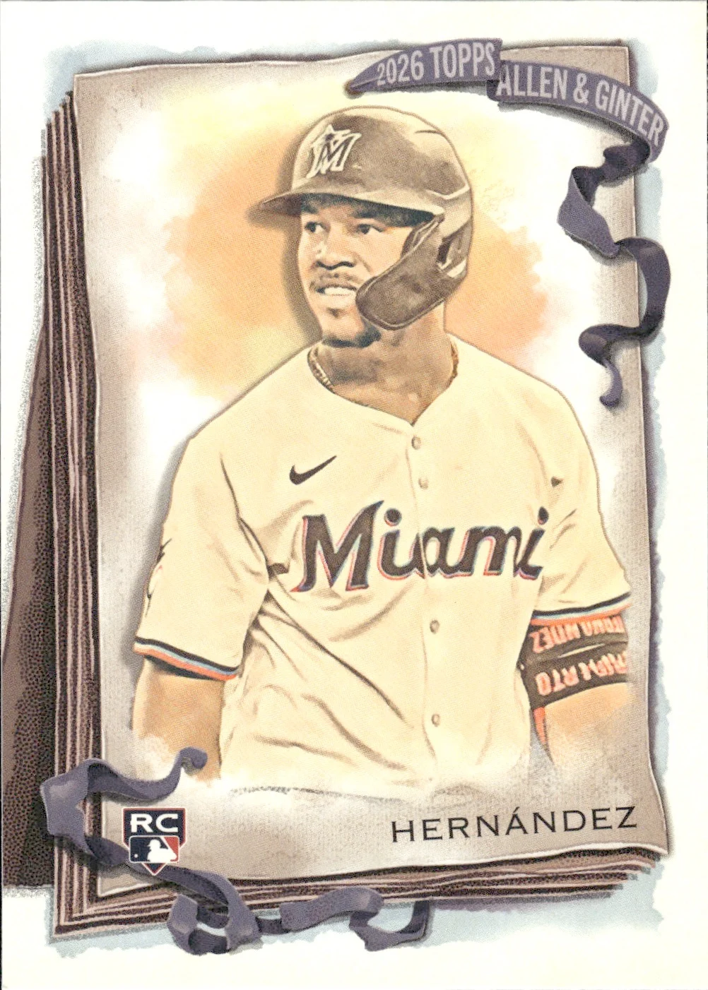 Heriberto Hernández #152 Rookie Card 2026 Topps Allen & Ginter trading rookie card - Front