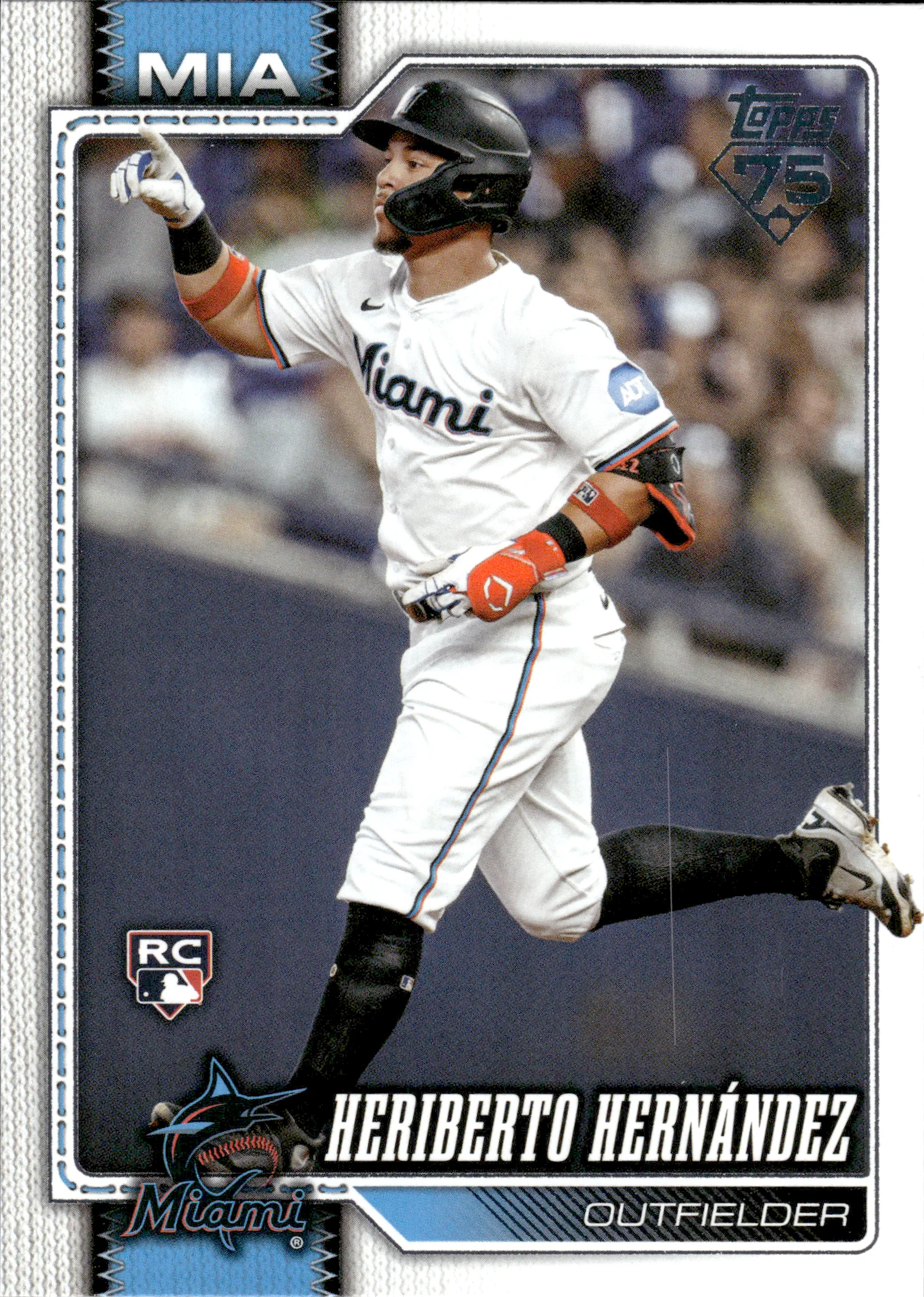 Heriberto Hernández #578 Rookie Card 2026 Topps Series 2 baseball rookie card - Front