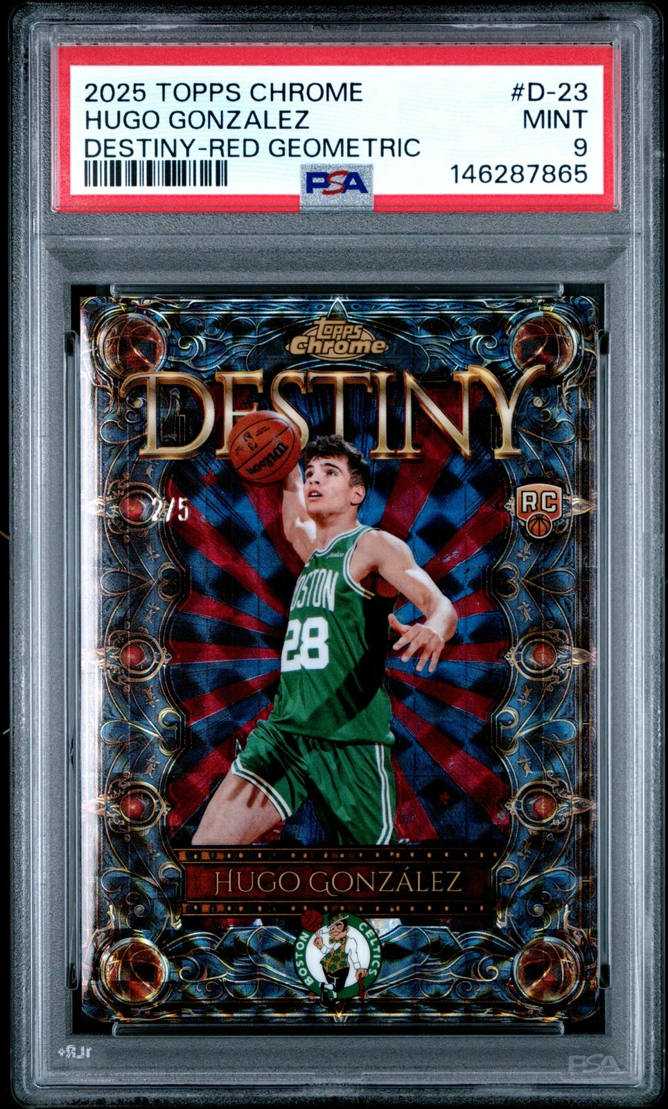 Hugo González 2025 Topps Chrome Basketball card