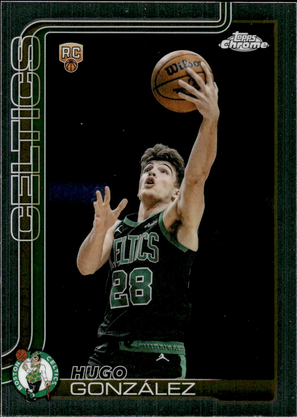 Hugo González #178 Rookie Card 2025 Topps Chrome Update Basketball basketball rookie card - Front