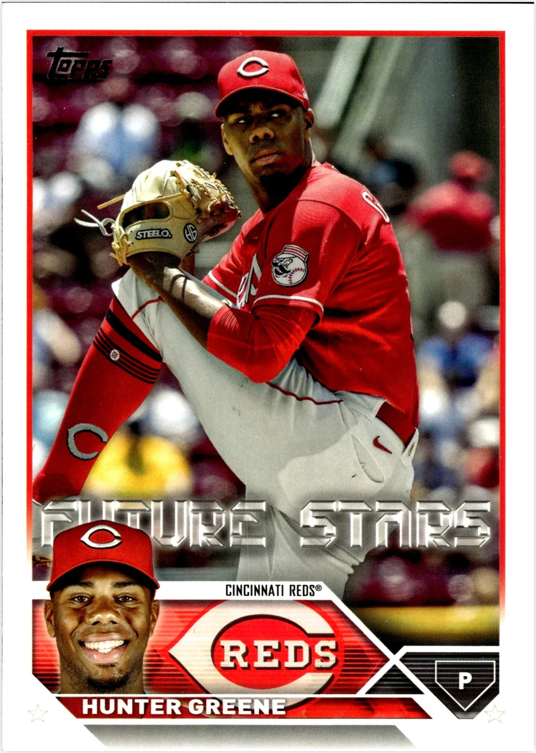 Hunter Greene 2023 Topps #155 Blue Star baseball card - Front