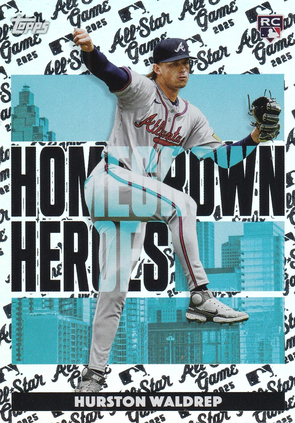 Hurston Waldrep 2025 Topps All Star Game #HH-21 Homegrown Heroes baseball card - Front