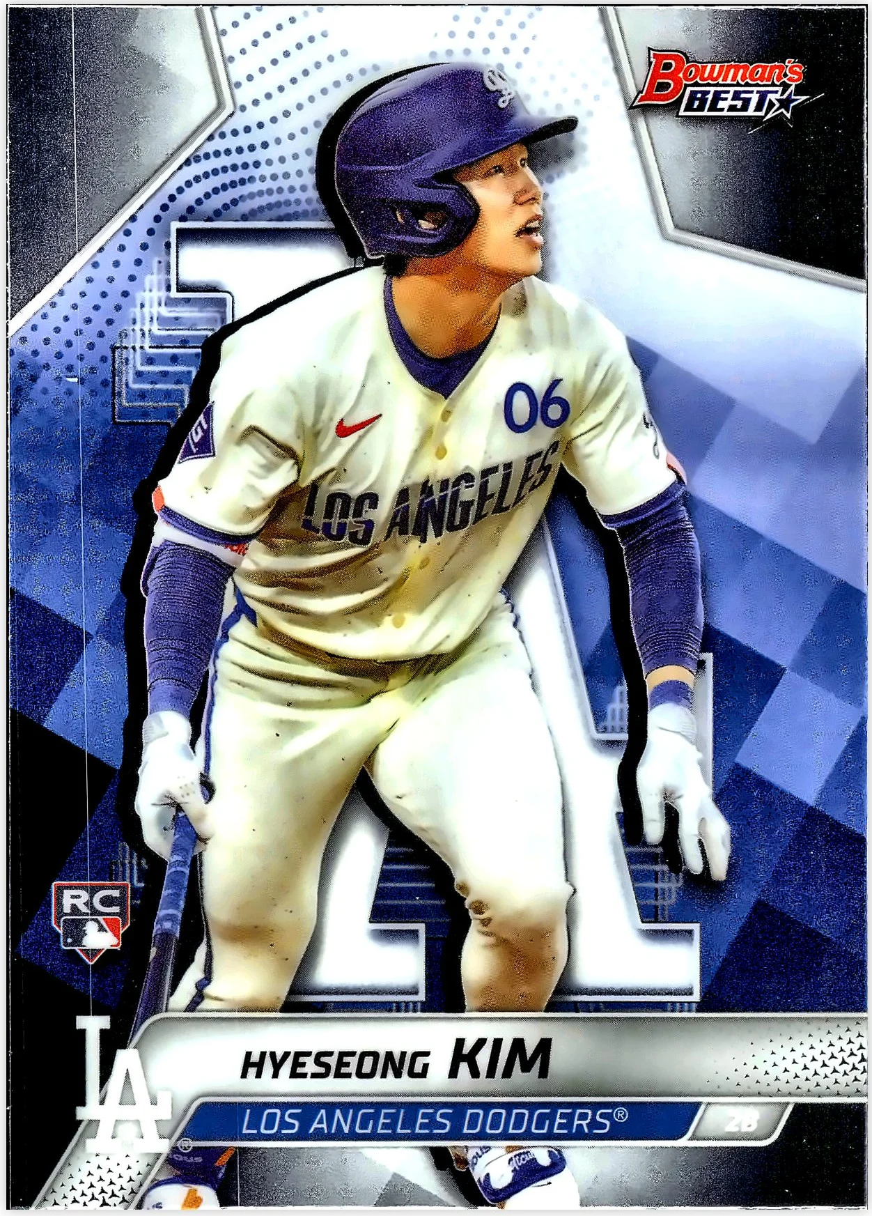 Hyeseong Kim Rookie Card 2025 Bowman's Best #45 baseball rookie card - Front