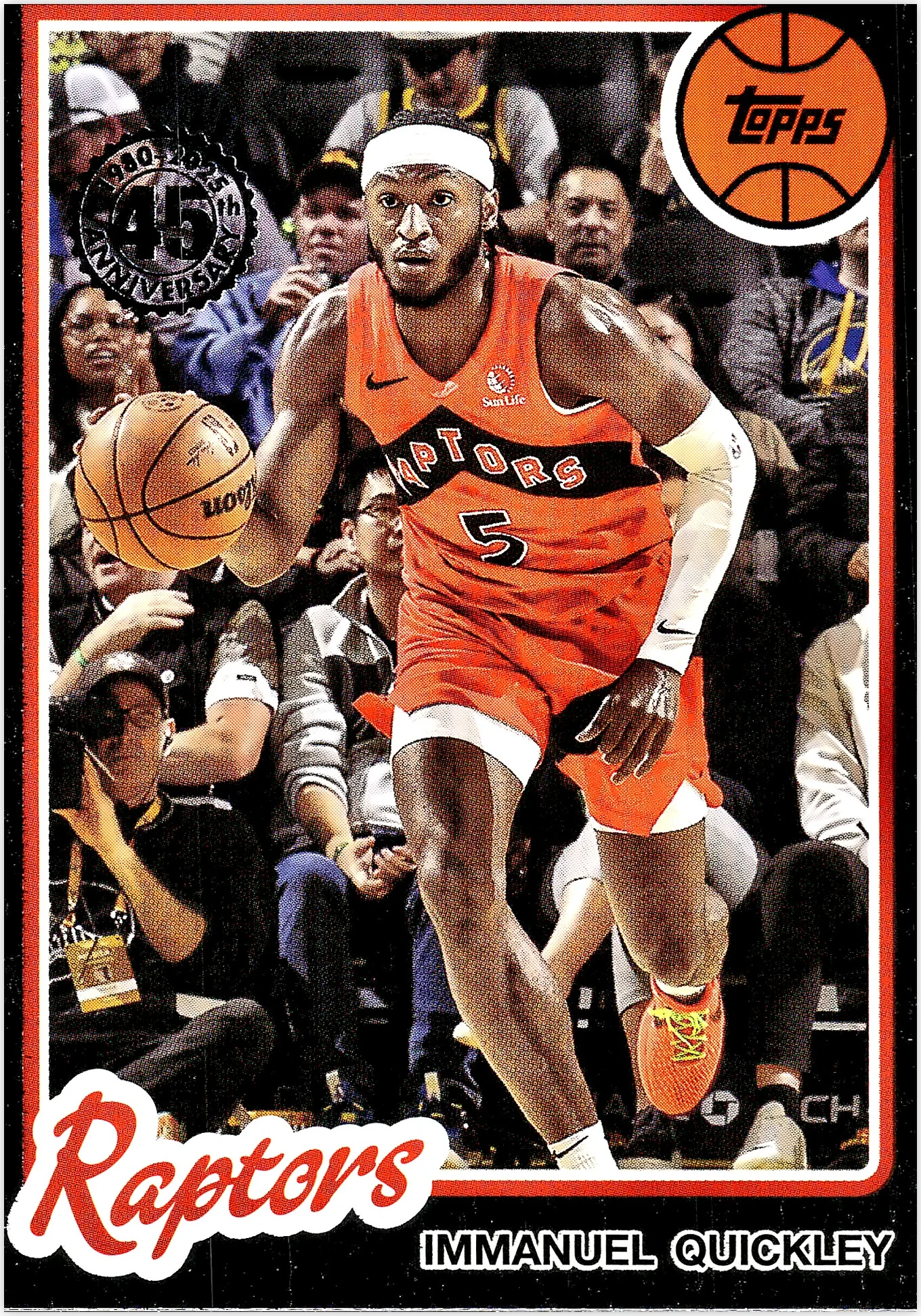 Immanuel Quickley 2025-26 Topps #80BK-8 1980-81 Topps Basketball basketball card - Front