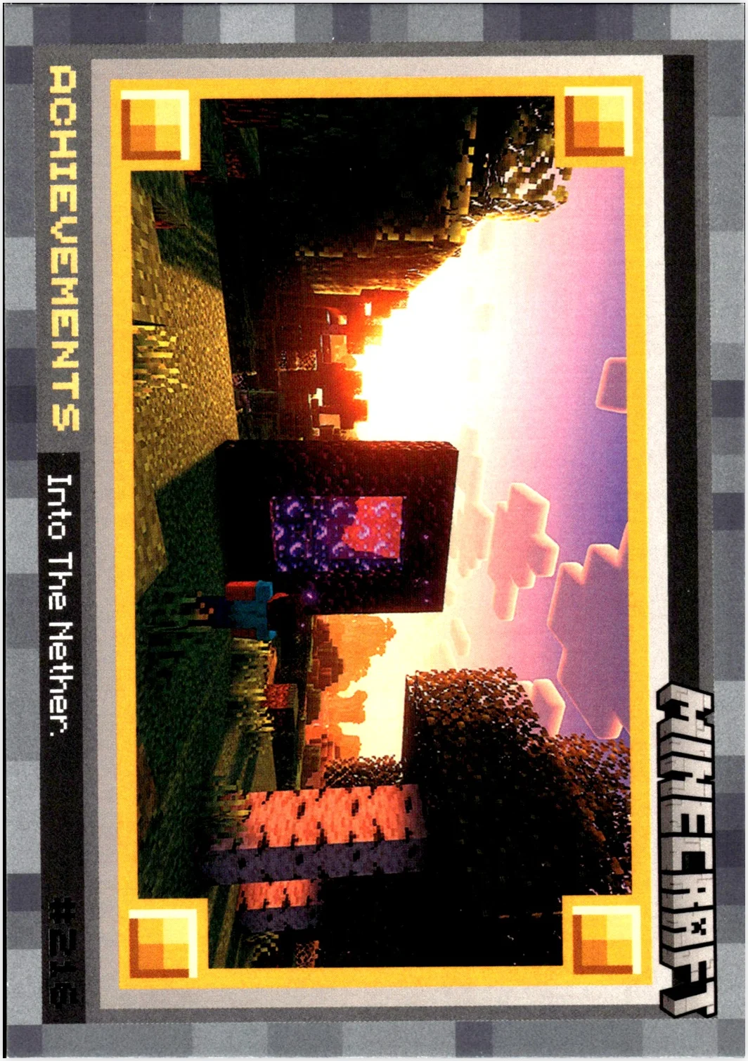 Into the Nether 2024 Panini Minecraft #216 Stone trading card - Front
