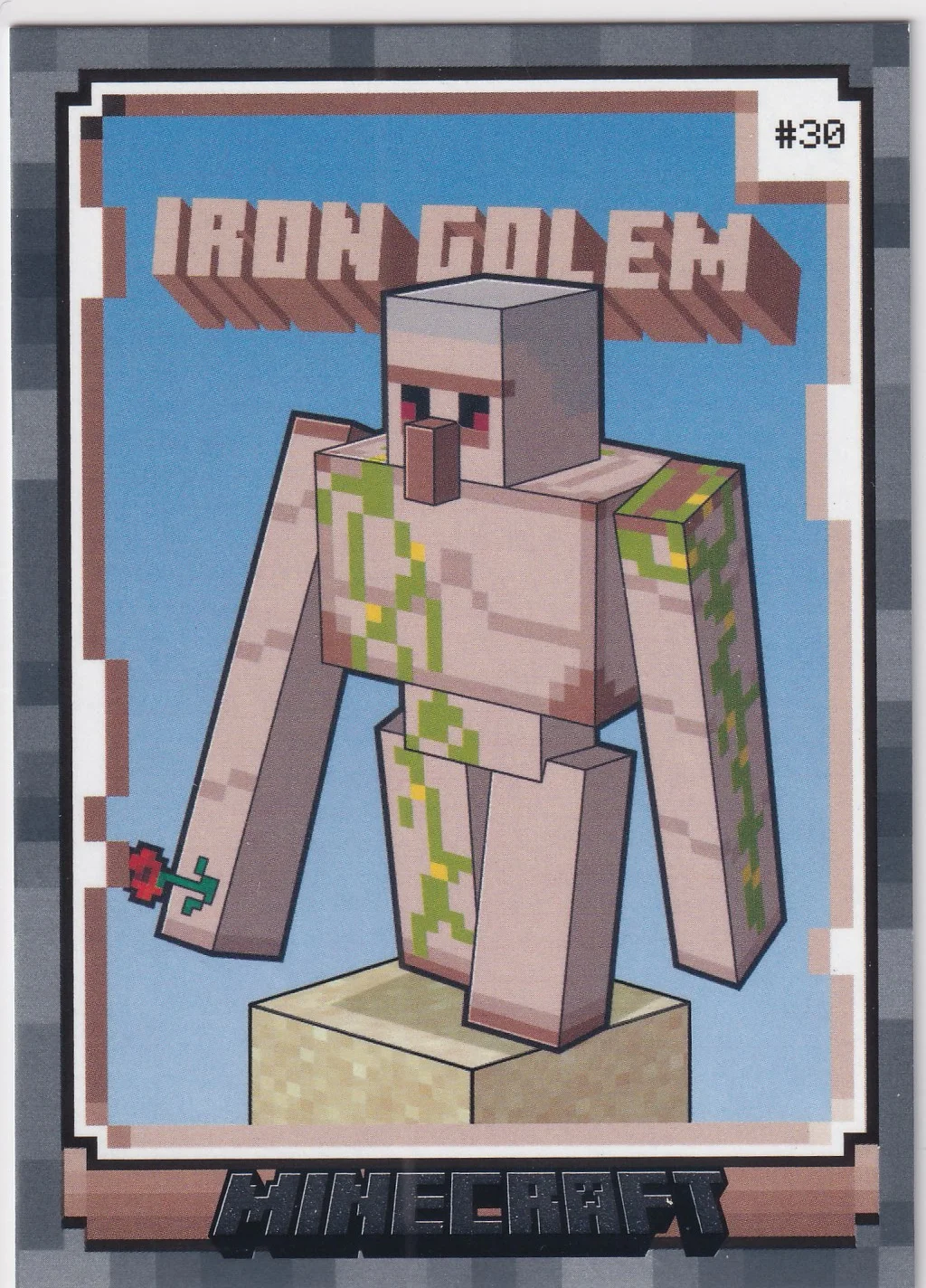 Iron Golem 2024 Panini Minecraft #30 trading card - Front