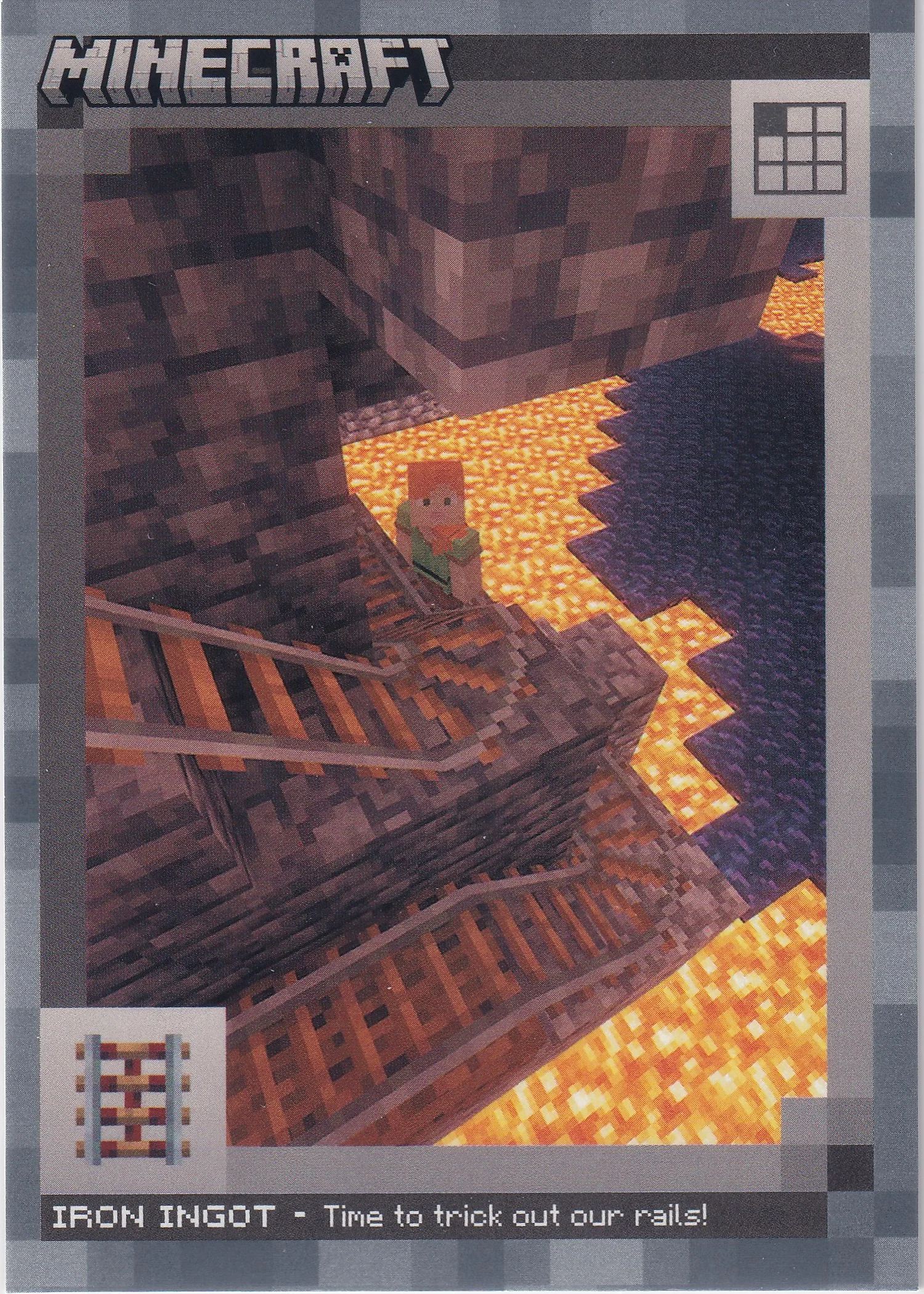 Iron Ingot 2024 Minecraft #118 Stone trading card - Front