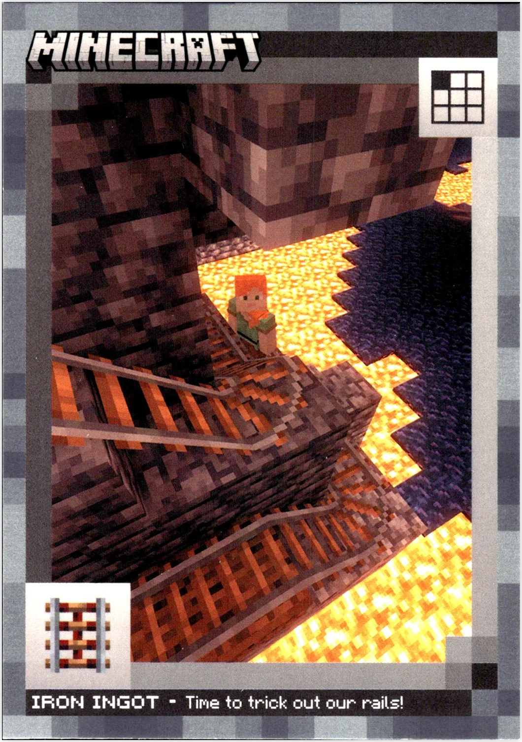 Iron Ingot 2024 Panini Minecraft #118 Stone trading card - Front