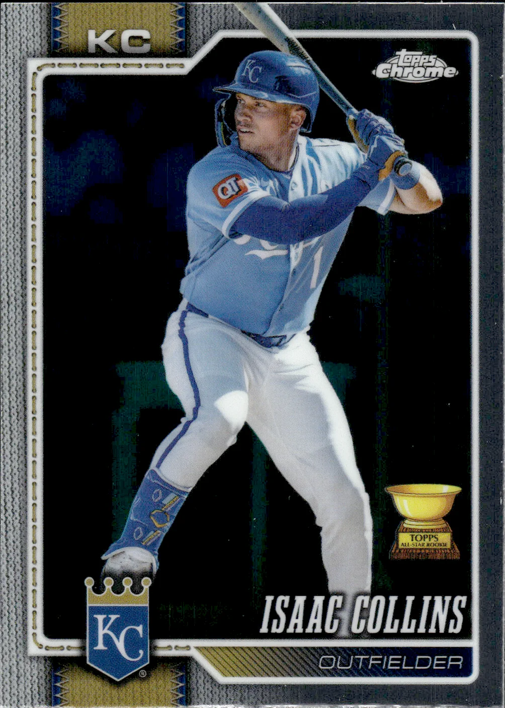 Isaac Collins #251 Rookie Card 2026 Topps Chrome Baseball baseball rookie card - Front
