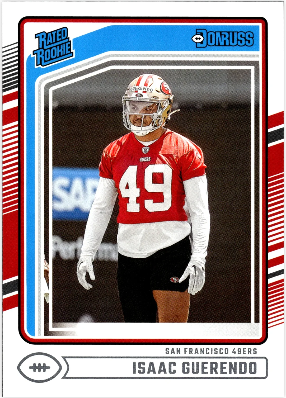 Isaac Guerendo 2024 Donruss #336 football rookie card - Front
