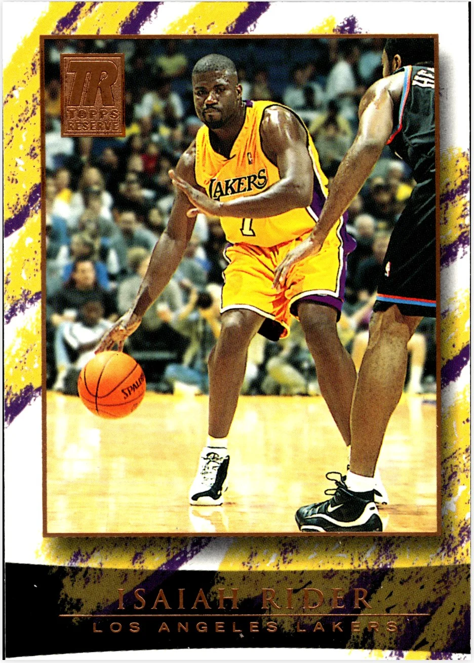 Isaiah Rider 2000-01 Topps Reserve #82 basketball card - Front