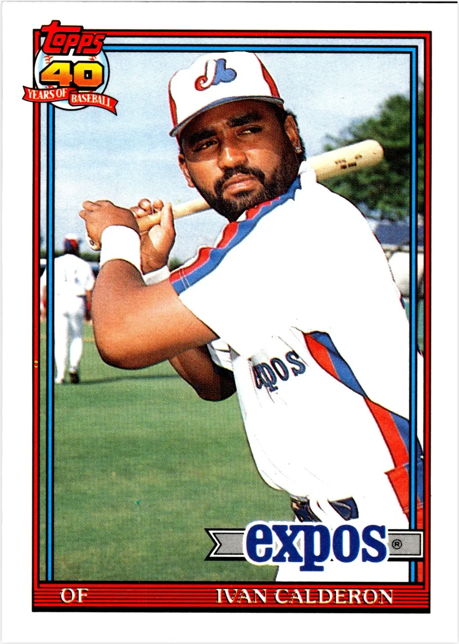 Ivan Calderon 1991 Topps Traded #16T baseball card - Front