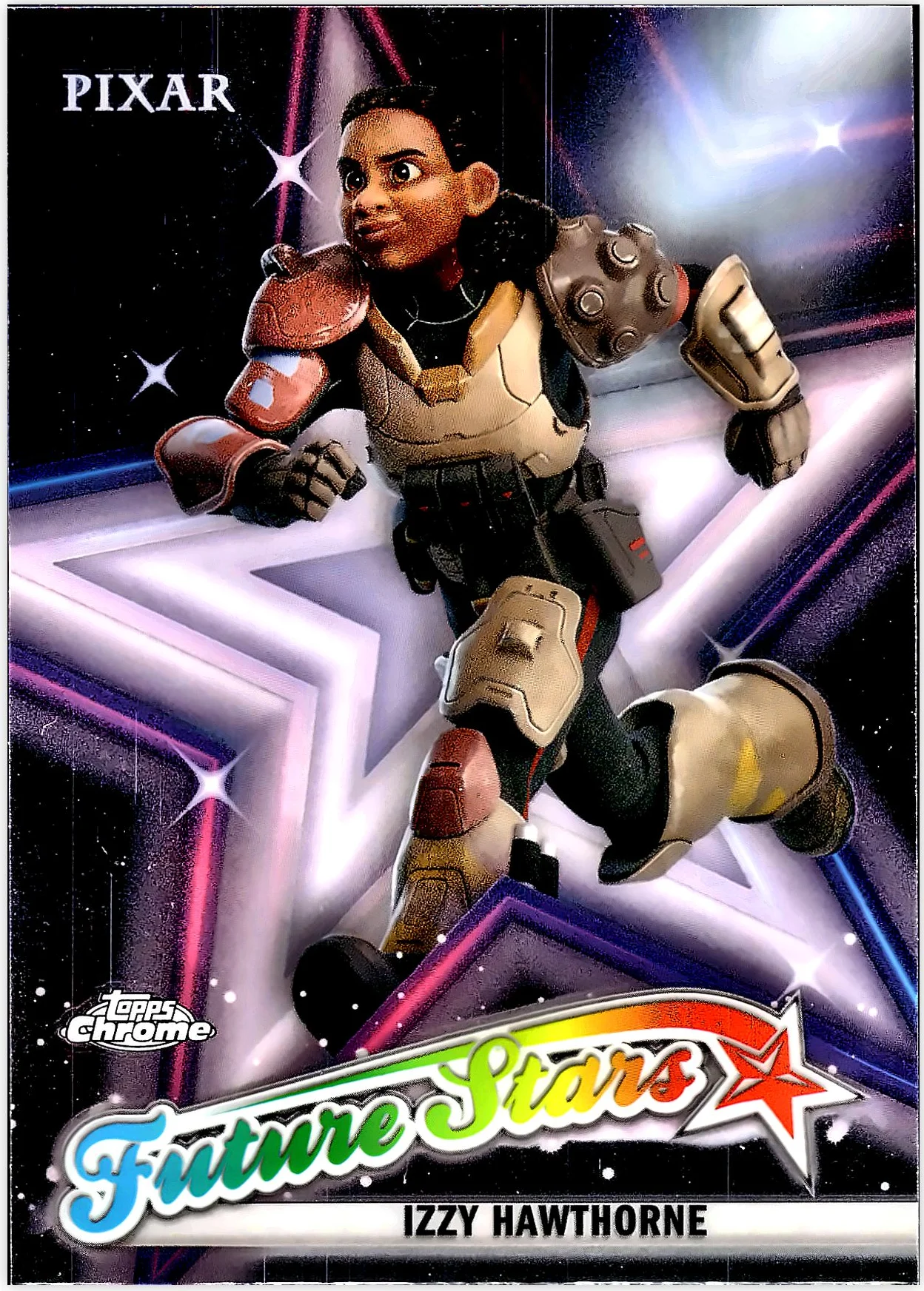 Izzy Hawthorne 2025 Topps Chrome Disney #FS-10 Future Stars trading card - Front