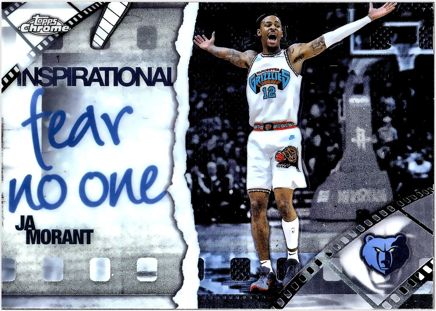 Ja Morant 2025-26 Topps Chrome #IP-15 Inspirational basketball card - Front