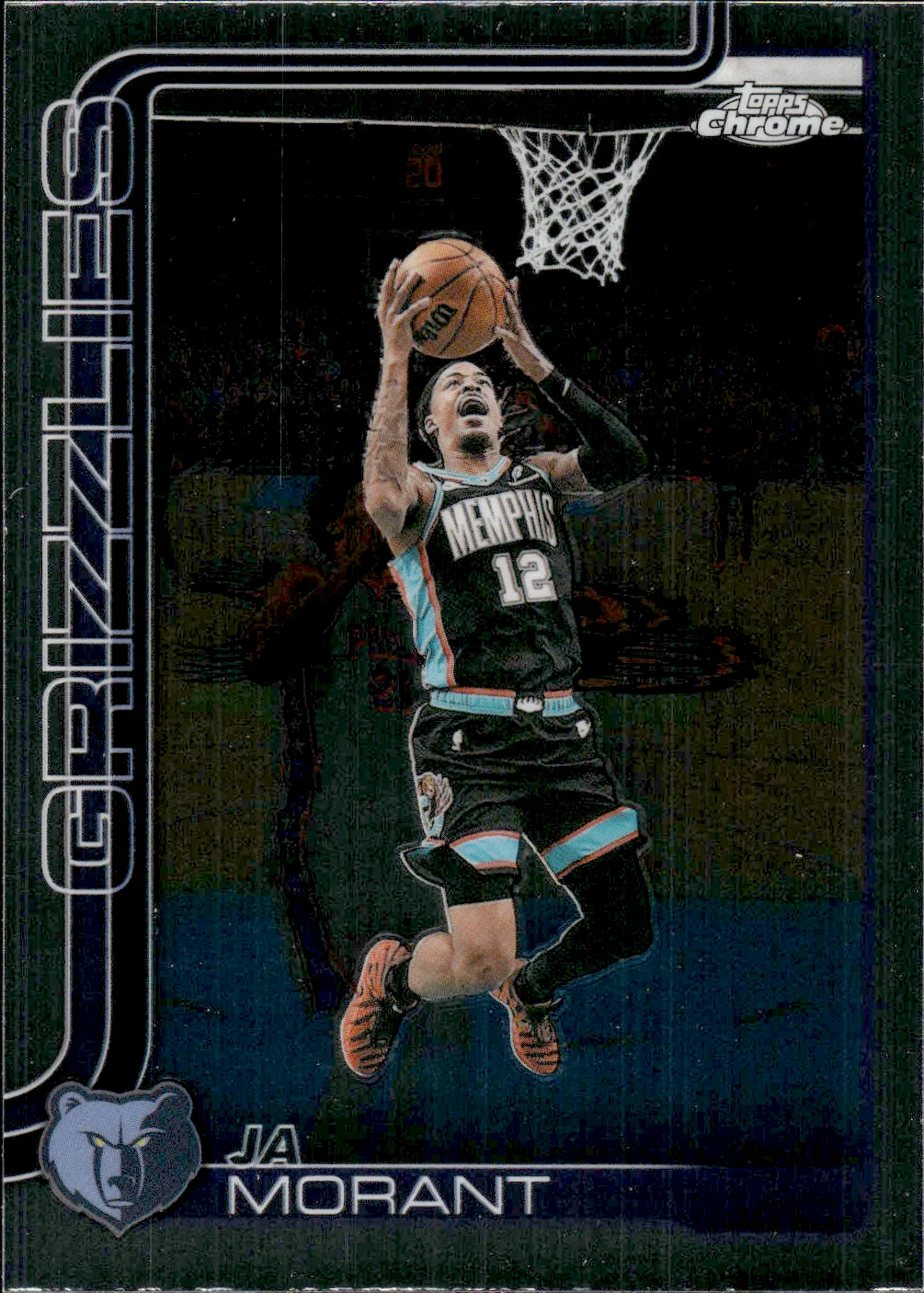 Ja Morant #29 2025 Topps Chrome Update Basketball basketball card - Front