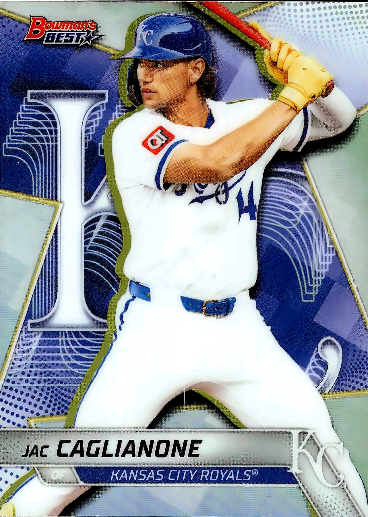 Jac Caglianone 2025 Bowman's Best #TP-3 Refractors baseball card - Front