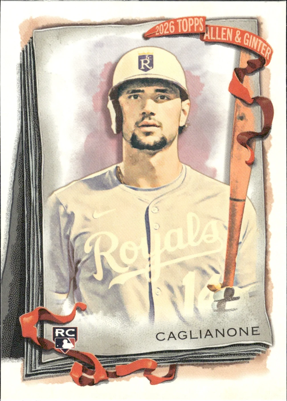 Jac Caglianone #100 Rookie Card 2026 Topps Allen & Ginter trading rookie card - Front