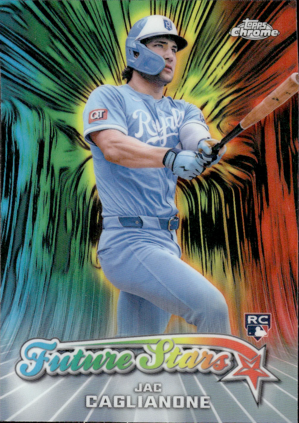 Jac Caglianone #FS-7 Rookie Card 2026 Topps Chrome Baseball Future Stars baseball rookie card - Front