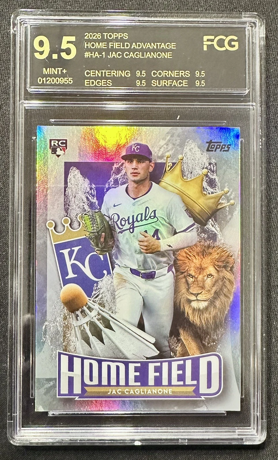 Jac Caglianone #HA-1 2026 Topps Series 1 Baseball Home Field Advantage front