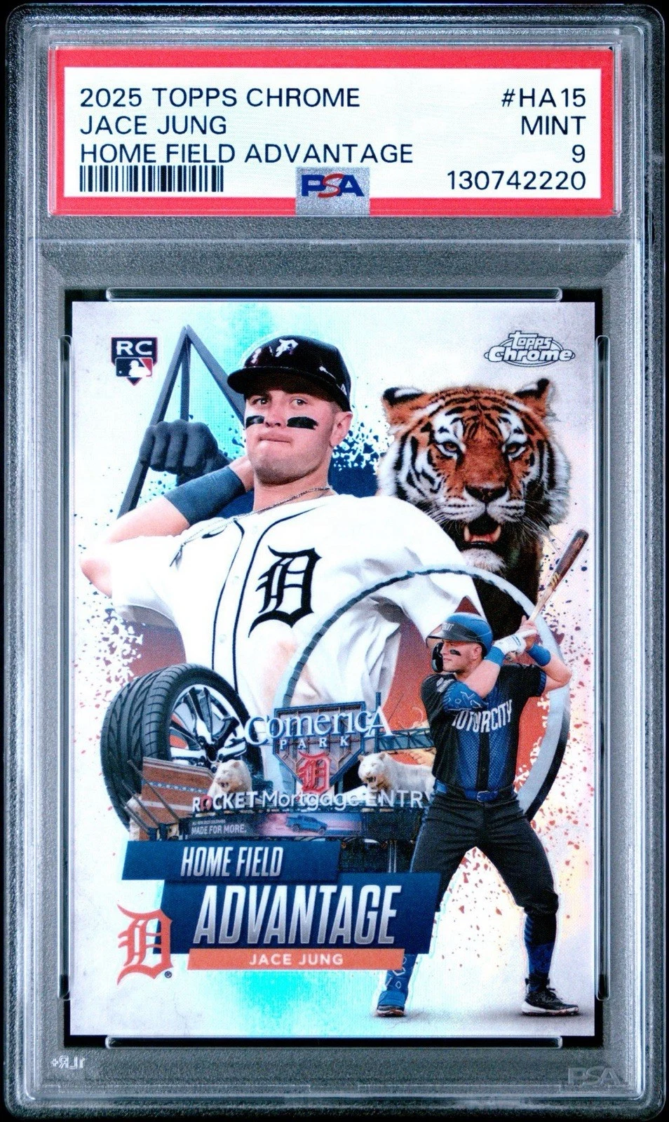 Jace Jung #HA-15 2025 Topps Chrome Baseball Home Field Advantage front