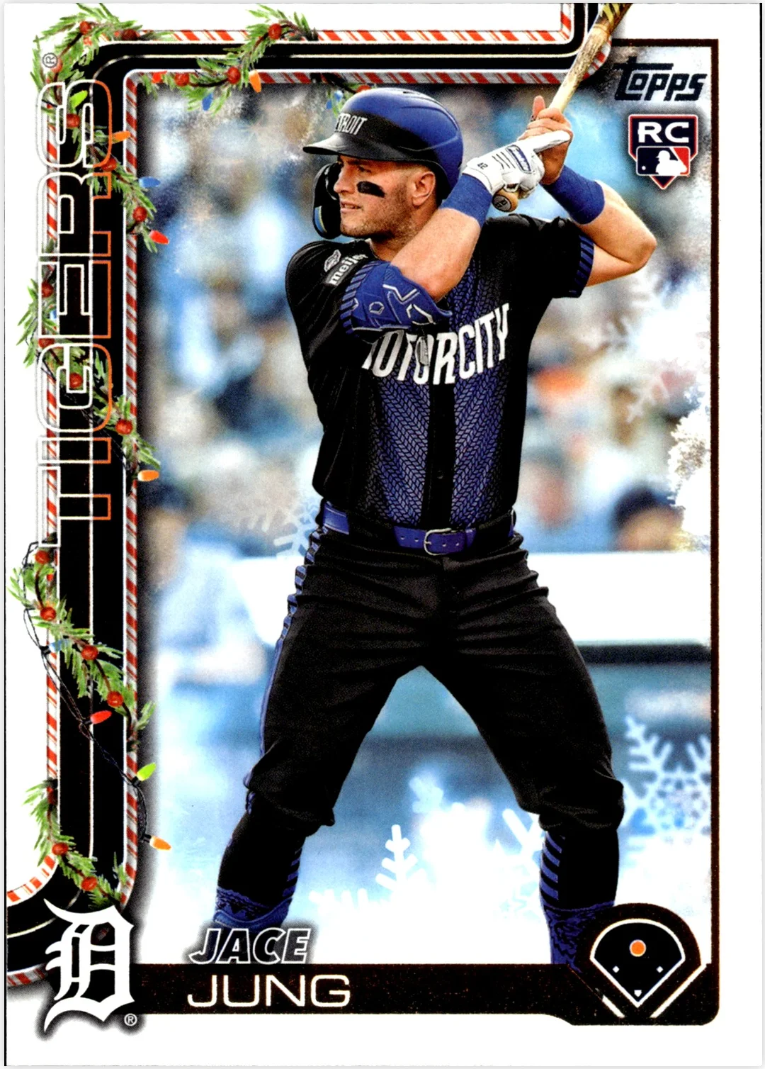 Jace Jung 2025 Topps Holiday #H136 baseball rookie card - Front