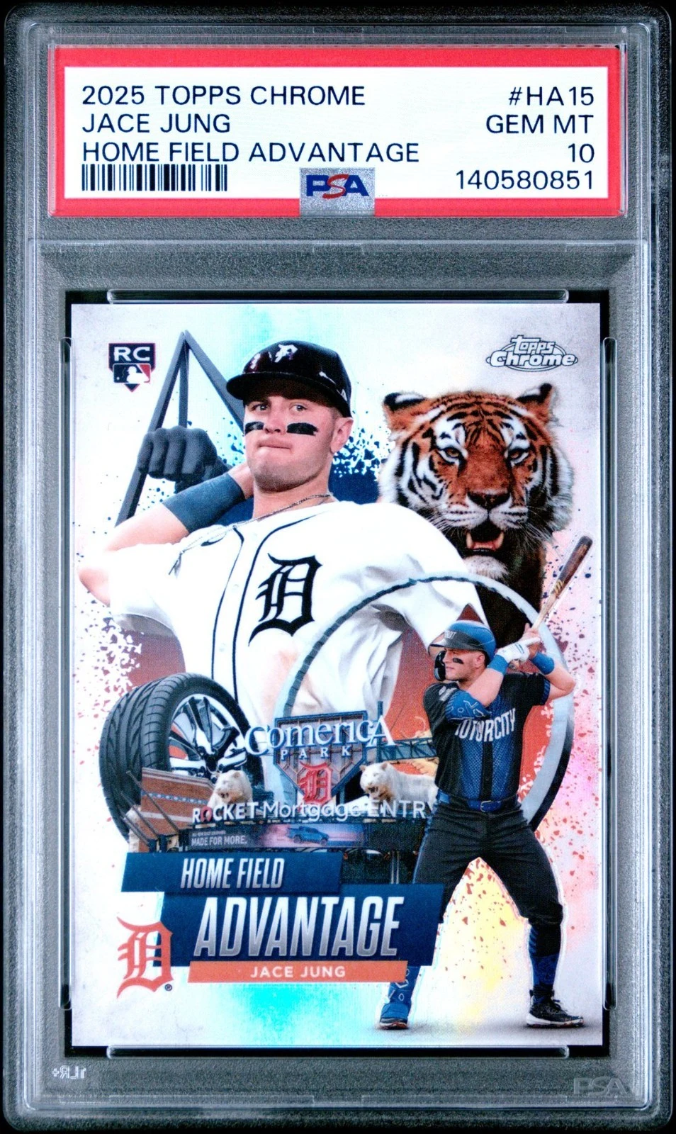 Jace Jung #HA-15 2025 Topps Series 1 Baseball - Celebration Series Home Field Advantage front
