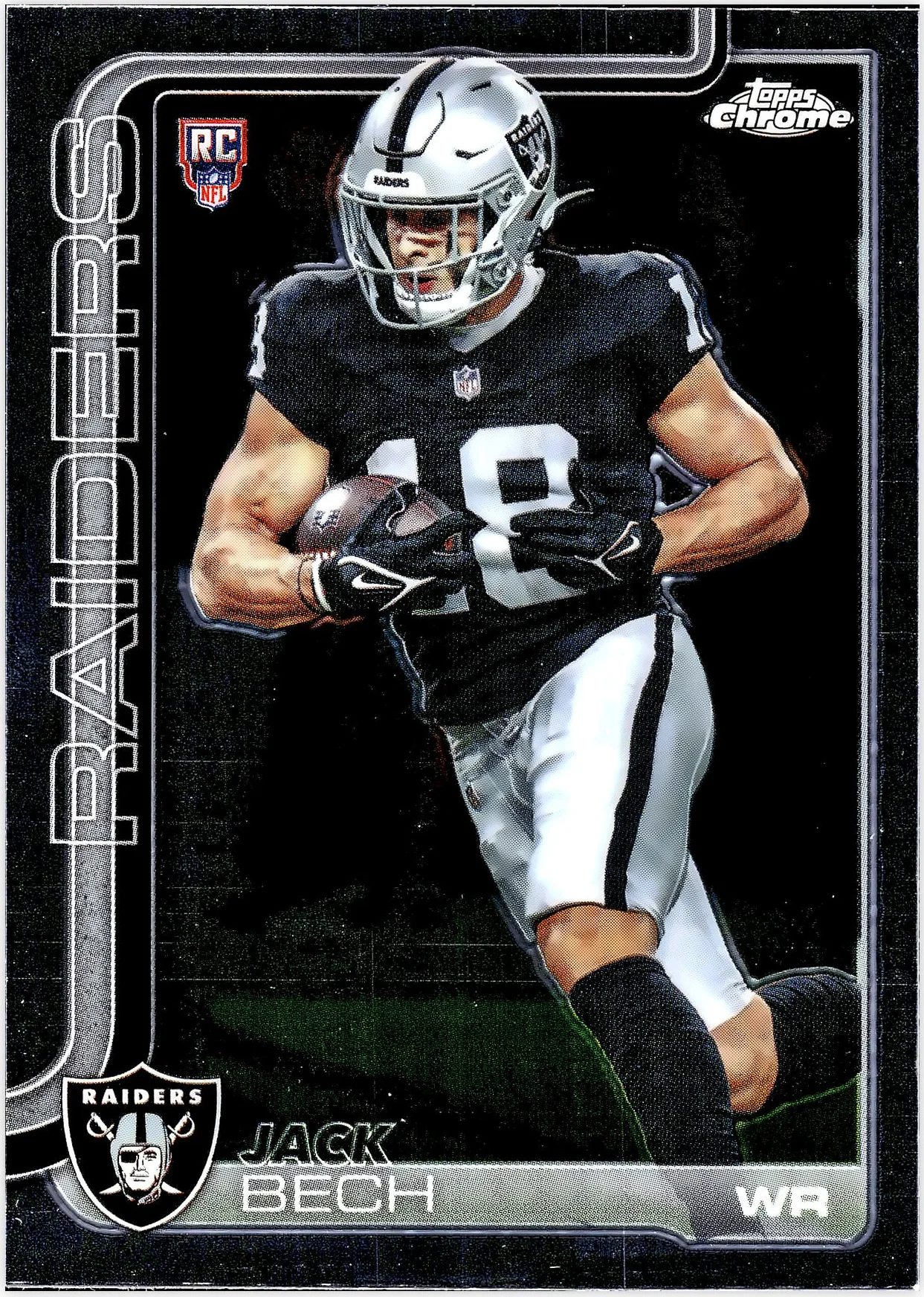 Jack Bech Rookie Card 2025 Topps Chrome #388 football rookie card - Front