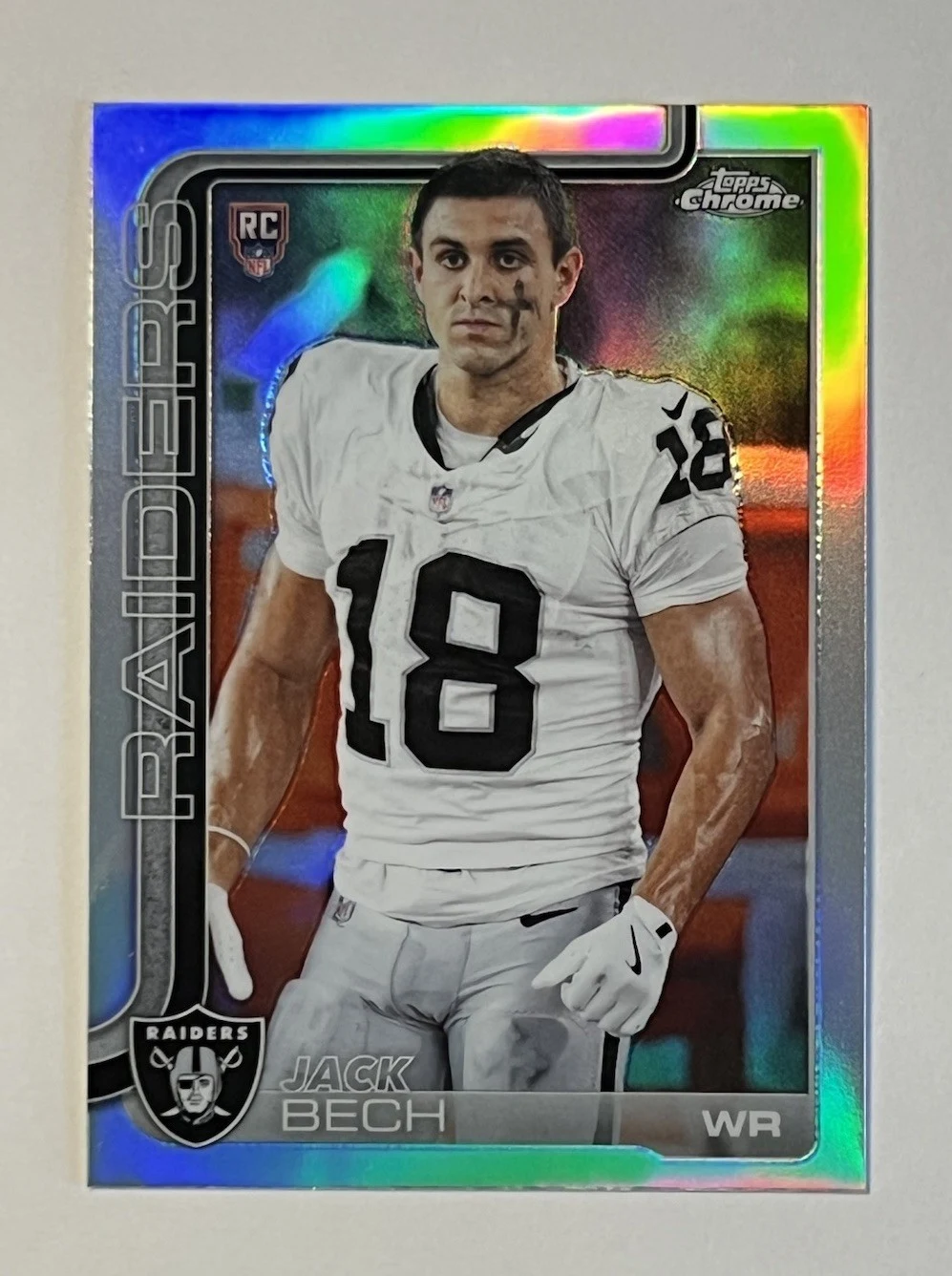 Jack Bech 2025 Topps Chrome Football card