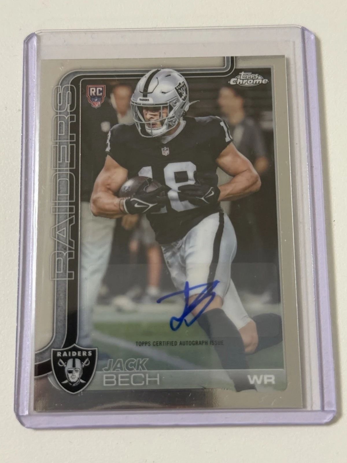 Jack Bech 2025 Topps Chrome Football card