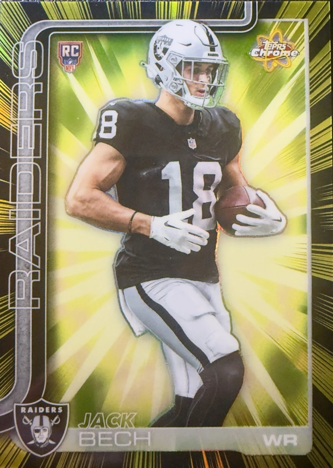 Jack Bech 2025 Topps Chrome Football card