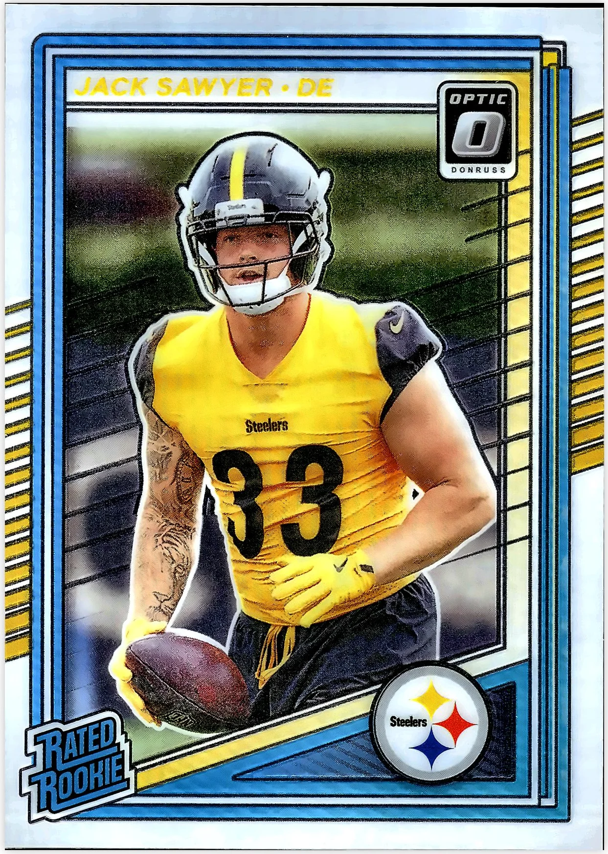 Jack Sawyer 2025 Donruss Optic #220 football rookie card - Front