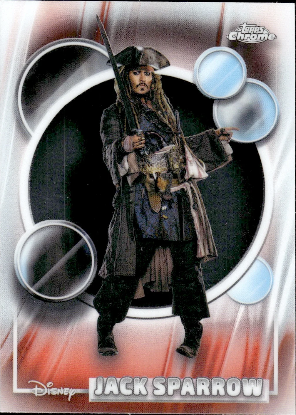Jack Sparrow #14 2026 Topps Chrome Disney trading card - Front