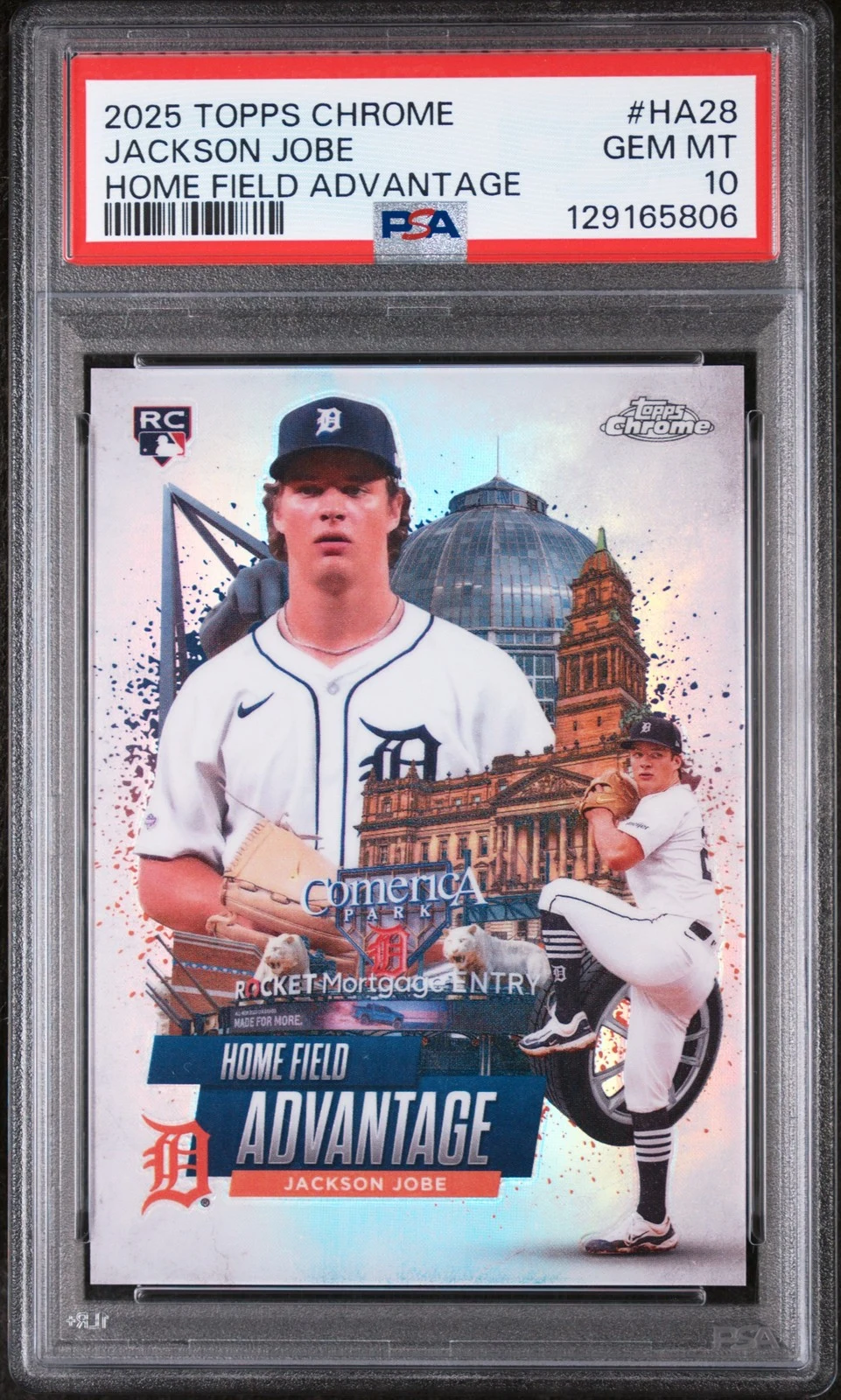 Jackson Jobe #HA-28 2025 Topps Chrome Baseball Home Field Advantage front