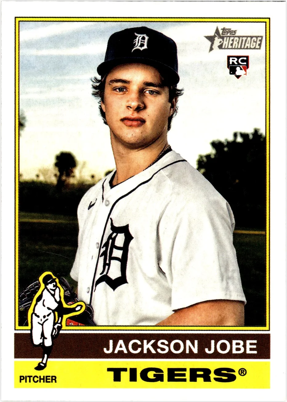 Jackson Jobe 2025 Topps Heritage #389 baseball rookie card - Front
