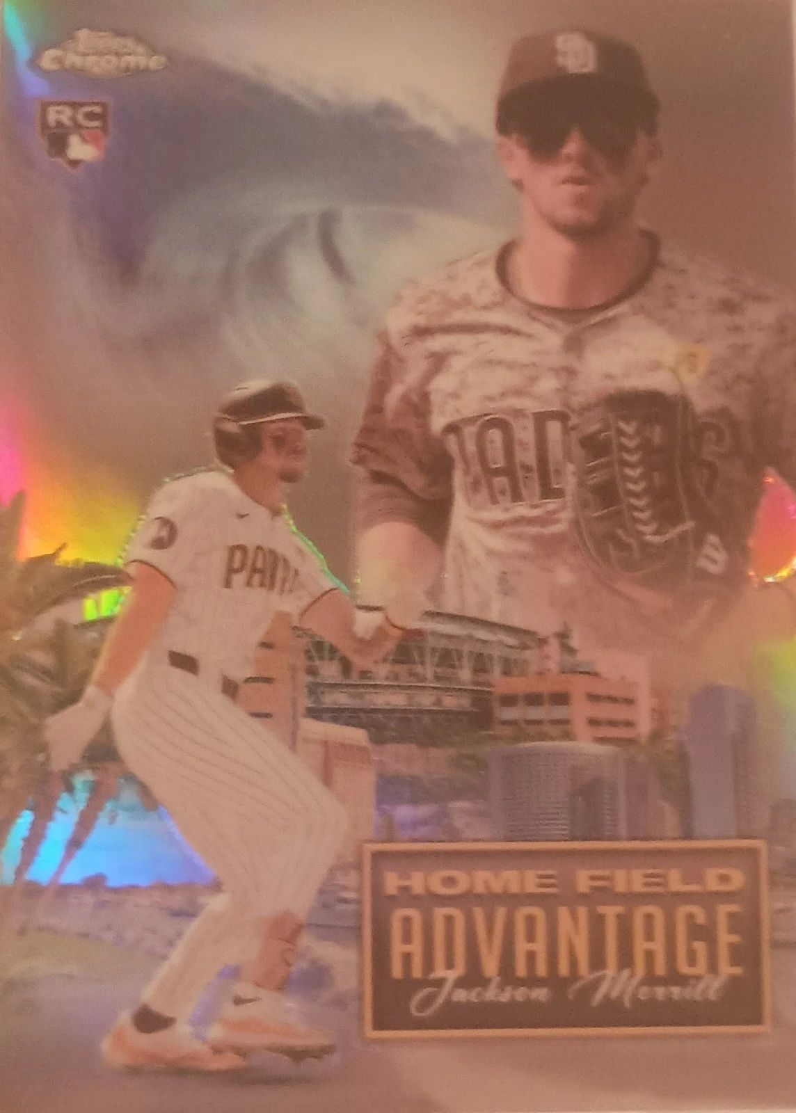 Jackson Merrill #HFAC-35 2024 Topps Chrome Update Baseball Home Field Advantage front