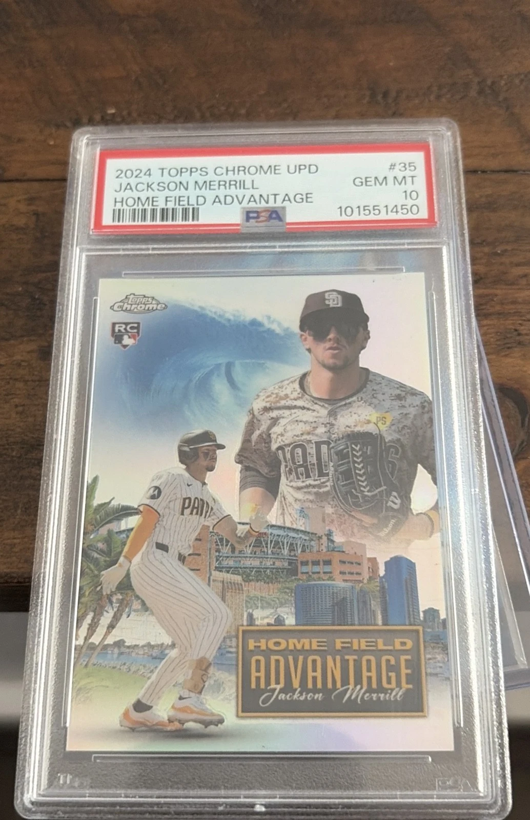 Jackson Merrill #HFAC-35 2024 Topps Chrome Update Baseball Home Field Advantage front