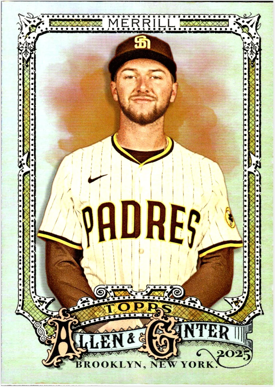 Jackson Merrill 2025 Topps Allen & Ginter #108 Silver Portrait baseball card - Front