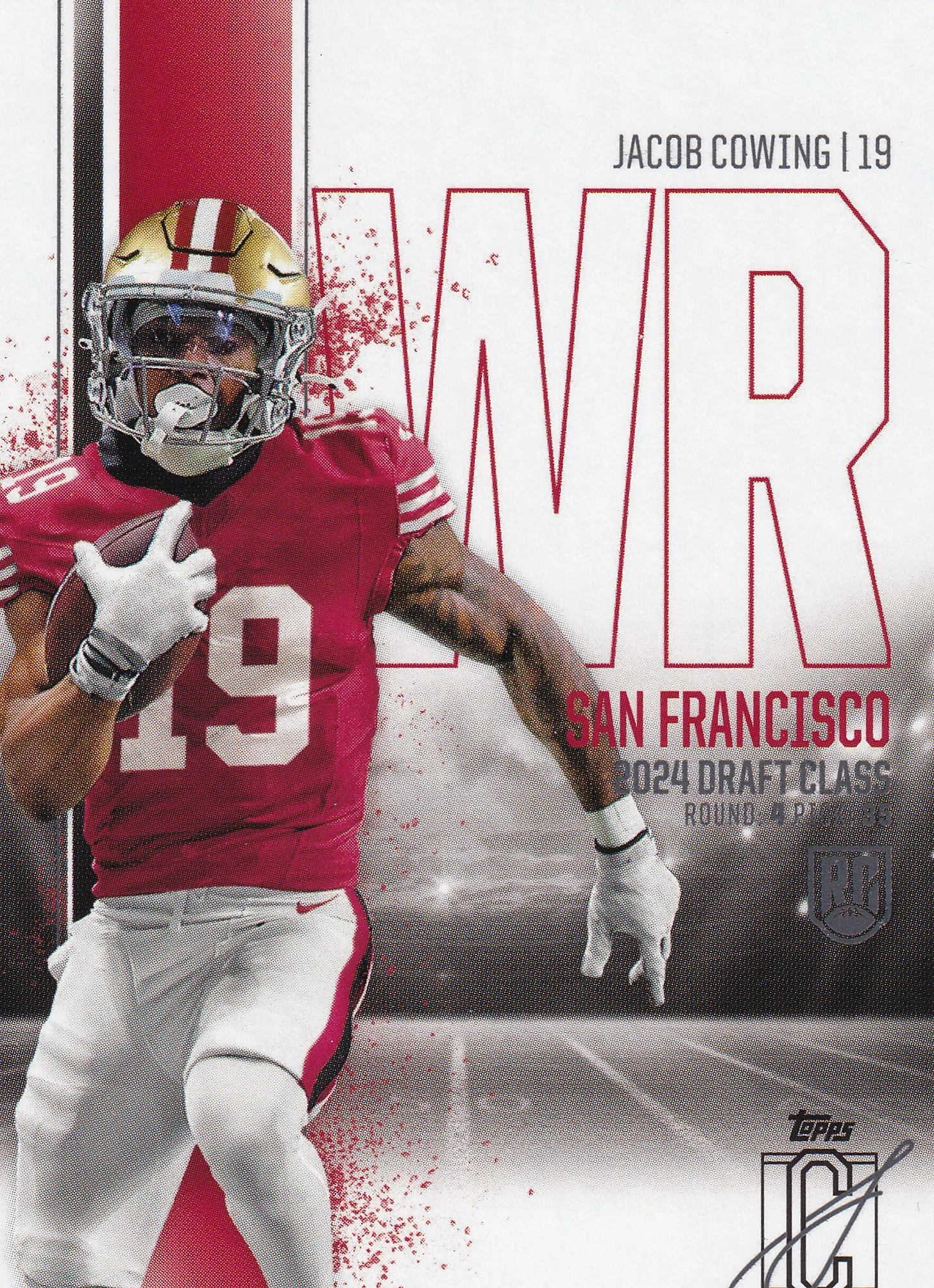 Jacob Cowing 2024 Topps Signature Series #176 Rookie football rookie card - Front