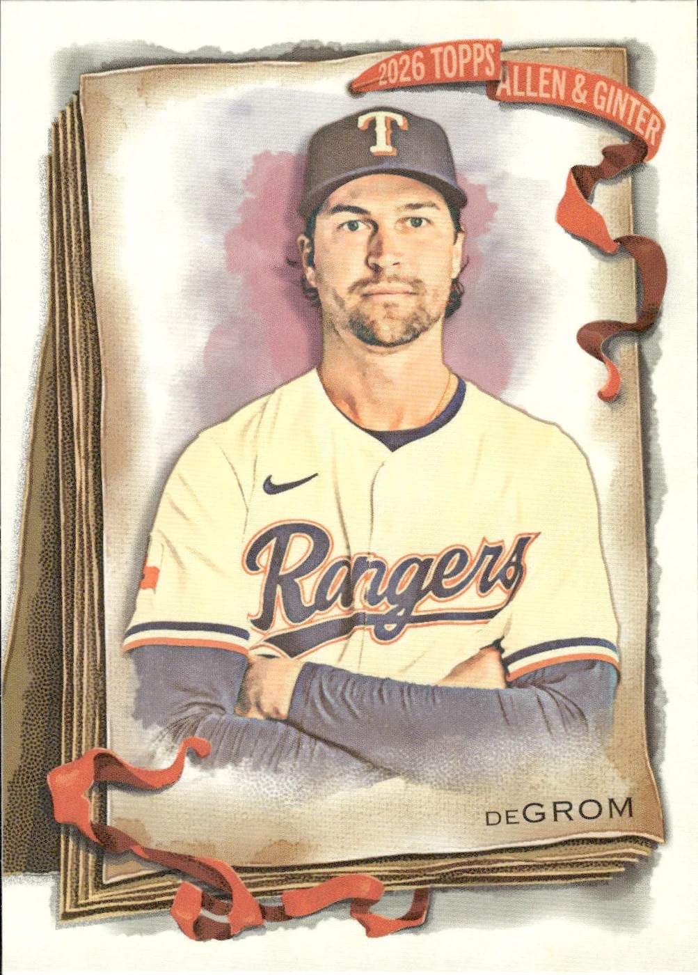 Jacob deGrom #104 2026 Topps Allen & Ginter trading card - Front