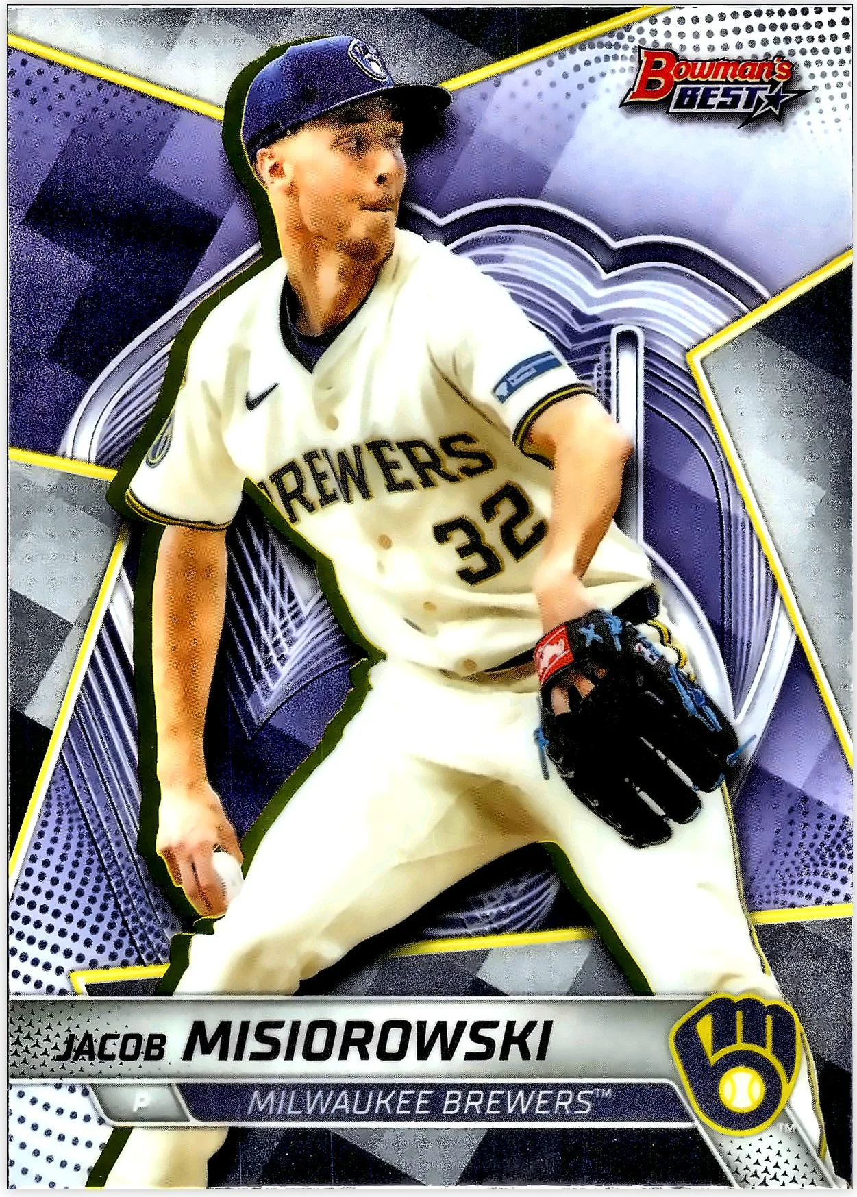 Jacob Misiorowski 2025 Bowman's Best #TP-12 baseball card - Front