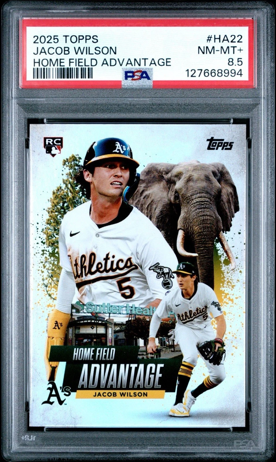 Jacob Wilson #HA-22 2025 Topps Chrome Baseball Home Field Advantage front